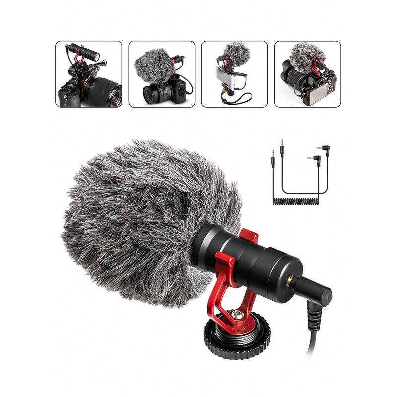 Tech Nova     Supercardioid Shotgun Microphone, MIC Video For Smartphone DSLR Camera PC IPhone