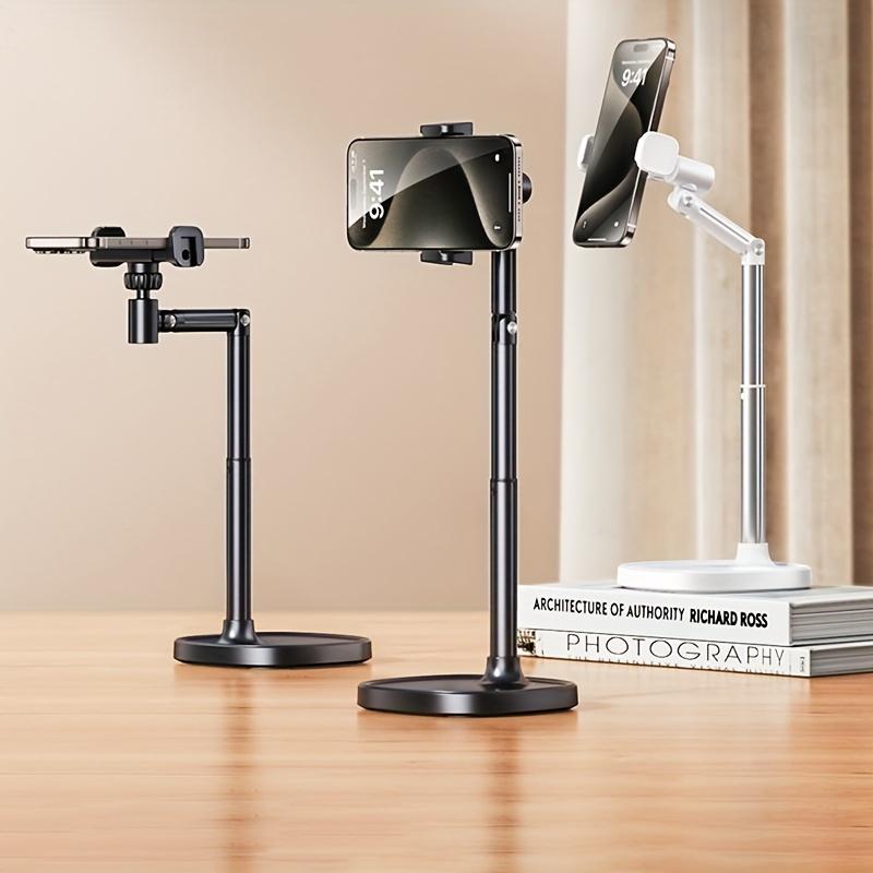 Mobile Phone Stand Live Broadcast Overhead Adjustable Lifting Telescopic Stand Selfie Support Stand Rotating Aluminum Alloy Smartphone Waterproof