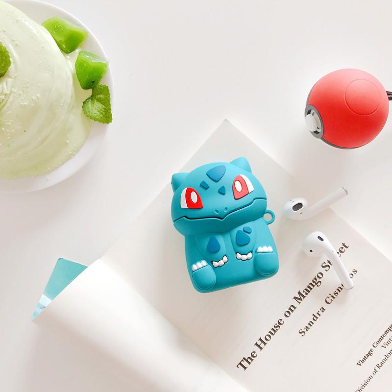 Pokemon Airpods Cover Case Bulbasaur Eevee Squirtle Togepi Kawaii 1 2 3 Pro Cute Anime Periphery Bluetooth Headset Lovely Gift