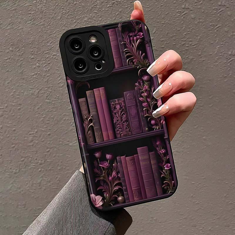 Book Pattern Phone Case, Anti-drop Cellphone Protective Case, Total Protective Shockproof Mobile Phone Cover for iPhone 11 12 13 14 15 16 Pro Max Pro Plus