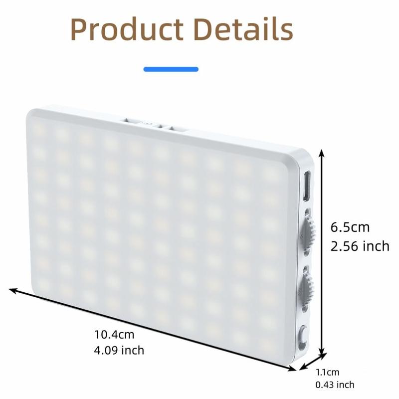 Portable LED Smartphone Fill Light, 1 Set Rechargeable LED Selfie Light with Front Clip, LED Video Light with 3 Light Modes, LED Light, Professional Camera Accessories, Cellphone Accessories, Selfie Lamp