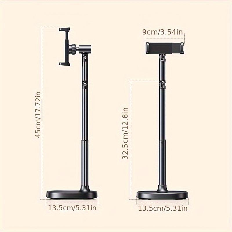 Mobile Phone Stand Live Broadcast Overhead Adjustable Lifting Telescopic Stand Selfie Support Stand Rotating Aluminum Alloy Smartphone Waterproof