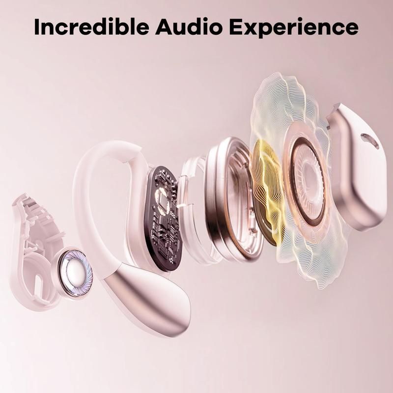 Wireless Earphone, Lightweight Earphone with Charging Case, Bluetooth-compatible Stereo Earbuds for Sports, Gaming, Calling