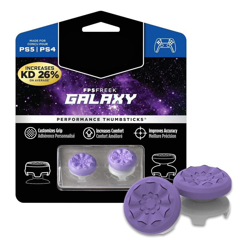 FPS Freek Galaxy Purple for Xbox One and Xbox Series X Controller | 2 Performance Thumbsticks | 1 High-Rise, 1 Mid-Rise | Purple Console  Accessories