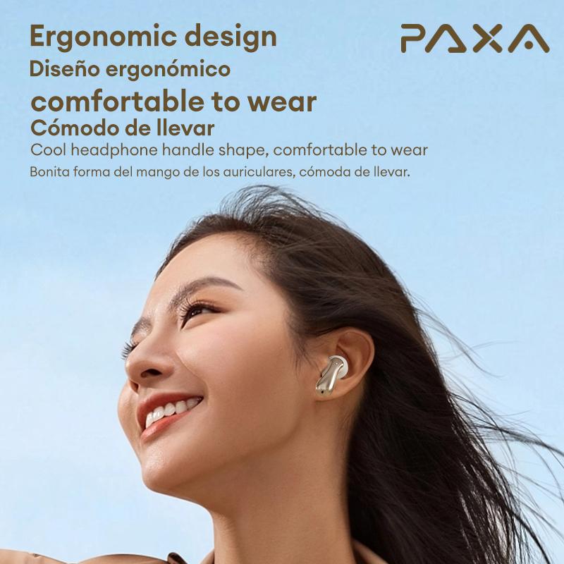 PAXA SU6 Bluetooth headset remote control take pictures like music voice assistant call power supply display ENC noise reduction compatible with various systems