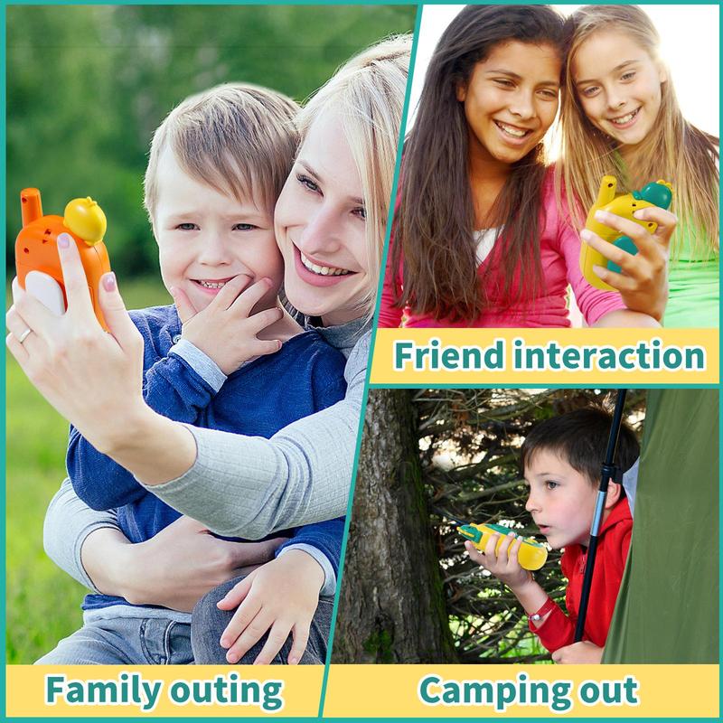 2-Pack Kids Walkie Talkies – 1000 Feet Range – Fun Communication Toys for Boys & Girls – Outdoor Adventure Toys for Toddlers & Children