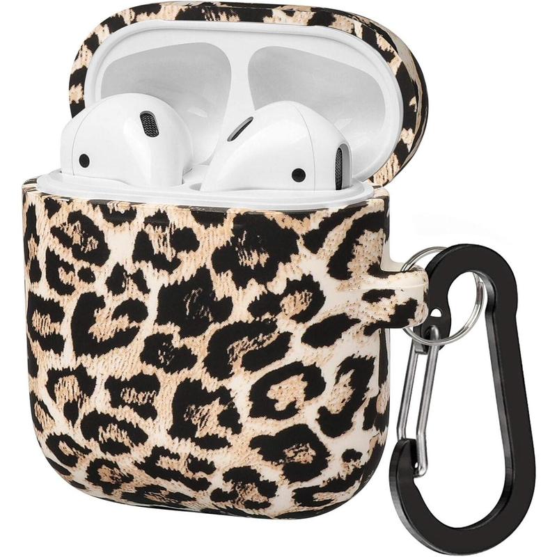 Compatible with AirPods Case Soft  Protective Case Cover Cute for AirPods 2 &1 for Women with Keychain