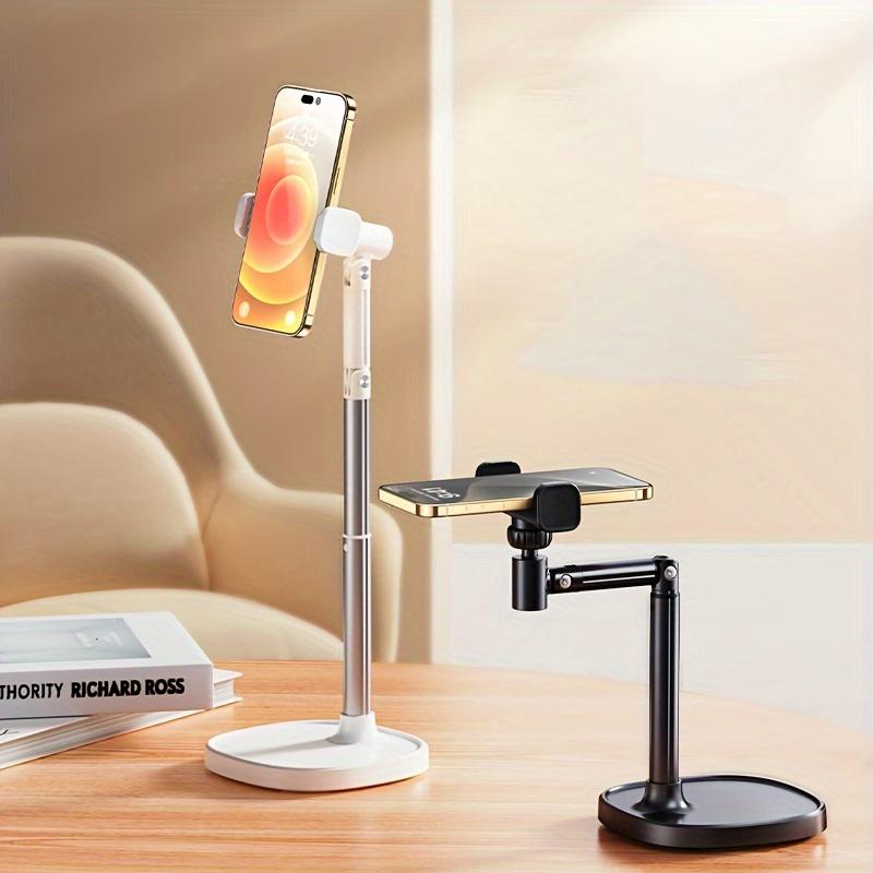 Mobile Phone Stand Live Broadcast Overhead Adjustable Lifting Telescopic Stand Selfie Support Stand Rotating Aluminum Alloy Smartphone Waterproof