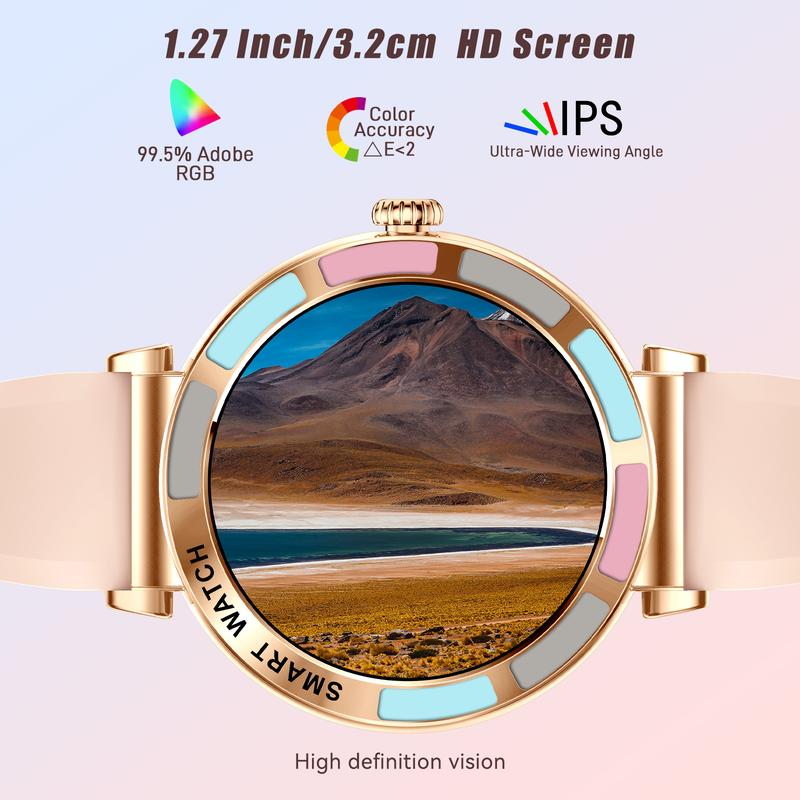 NEW Fashionable And Elegant Smart Sports Watch, Wireless Calling, Message Reminder, Supports Multiple Languages, Girls’ Gift Devices Wearable Smart watch