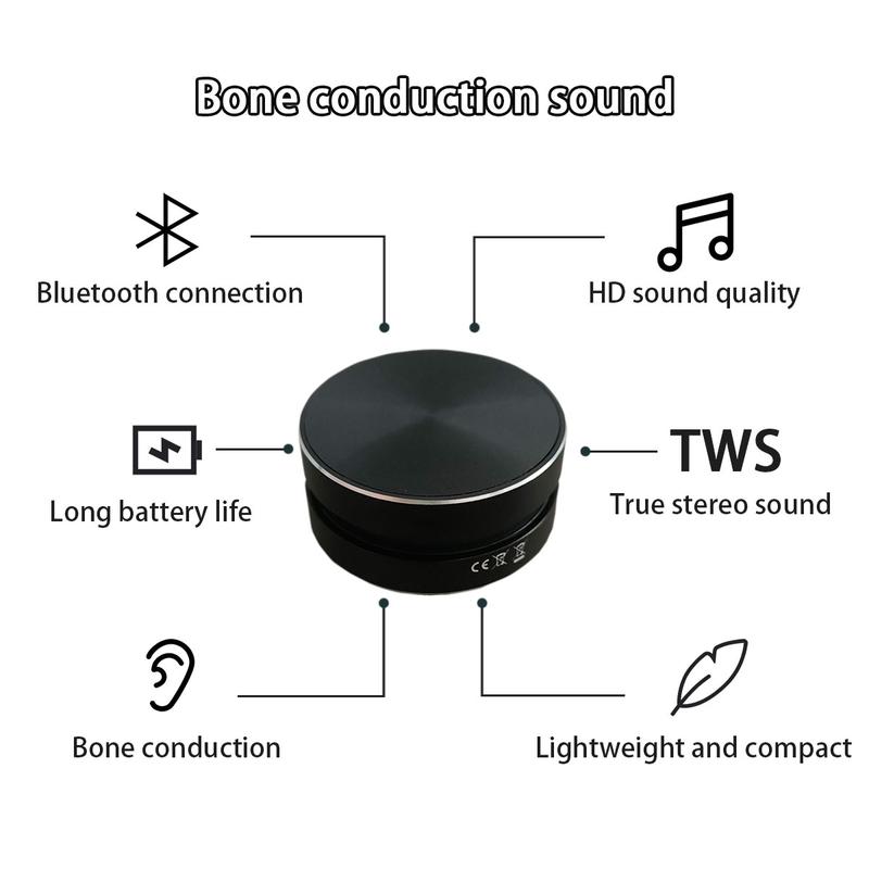 2025 Portable Bone Conduction speaker - Turn Something Into A Speaker - Humbird Portable Mini Bluetooth Speaker with Bone Conduction Audio.