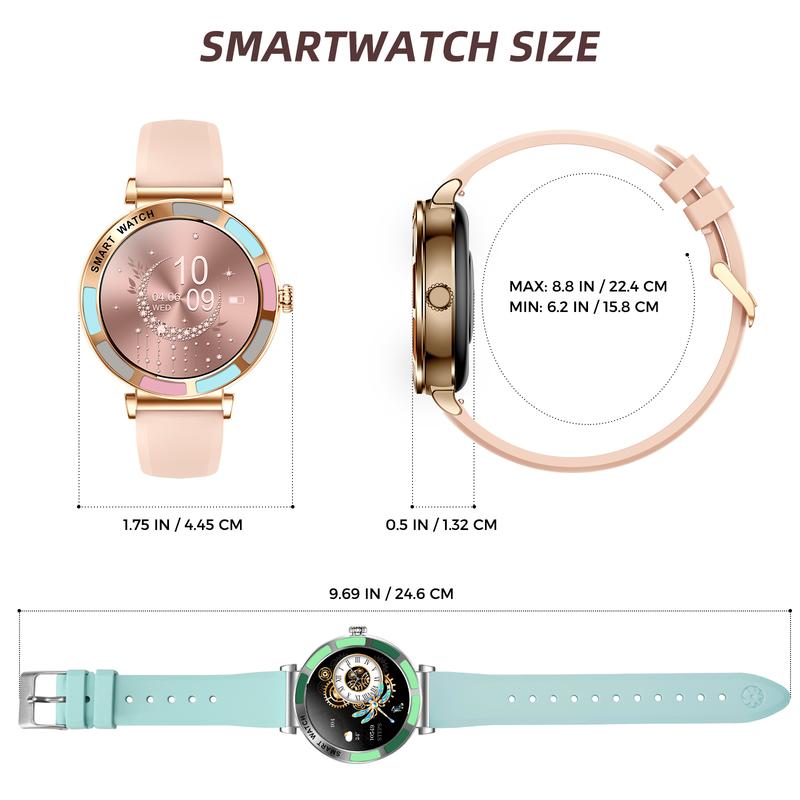 NEW Fashionable And Elegant Smart Sports Watch, Wireless Calling, Message Reminder, Supports Multiple Languages, Girls’ Gift Devices Wearable Smart watch