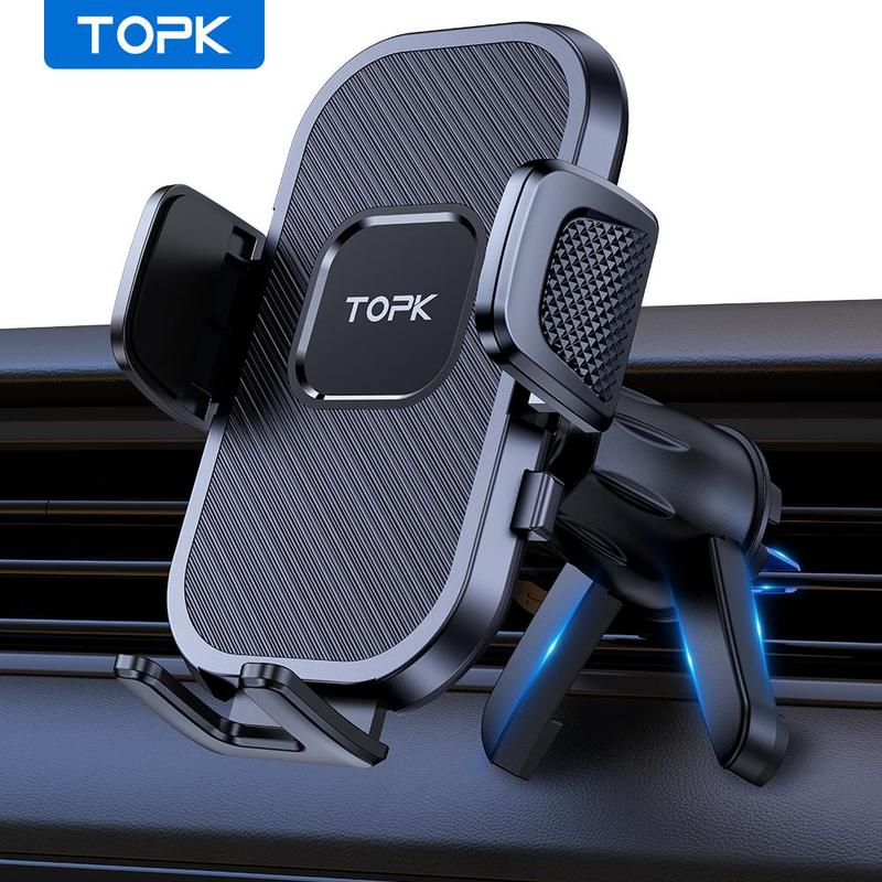 TOPK Car Air Vent Phone Holder, Car Air Outlet Phone Holder, Universal Car Phone Navigation Bracket, Car Interior Accessories