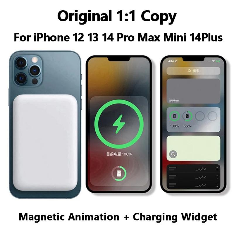 Magnetic Wireless Portable Charger, 5000mAh 10000mAh for Magsafe Compatible for iPhone 16-11Pro Mini Pro Max Silicone Protection Cellphone Charging