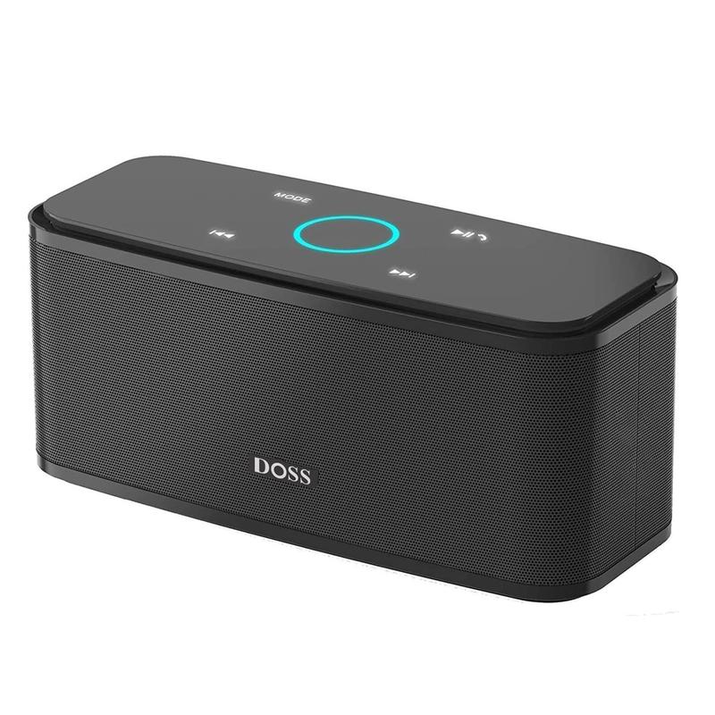 DOSS SoundBox Touch Wireless Bluetooth Speaker with 12W HD Sound and Bass, IPX5 Waterproof, 20H Playtime, Touch Control, Handsfree,Audio,Smartphone