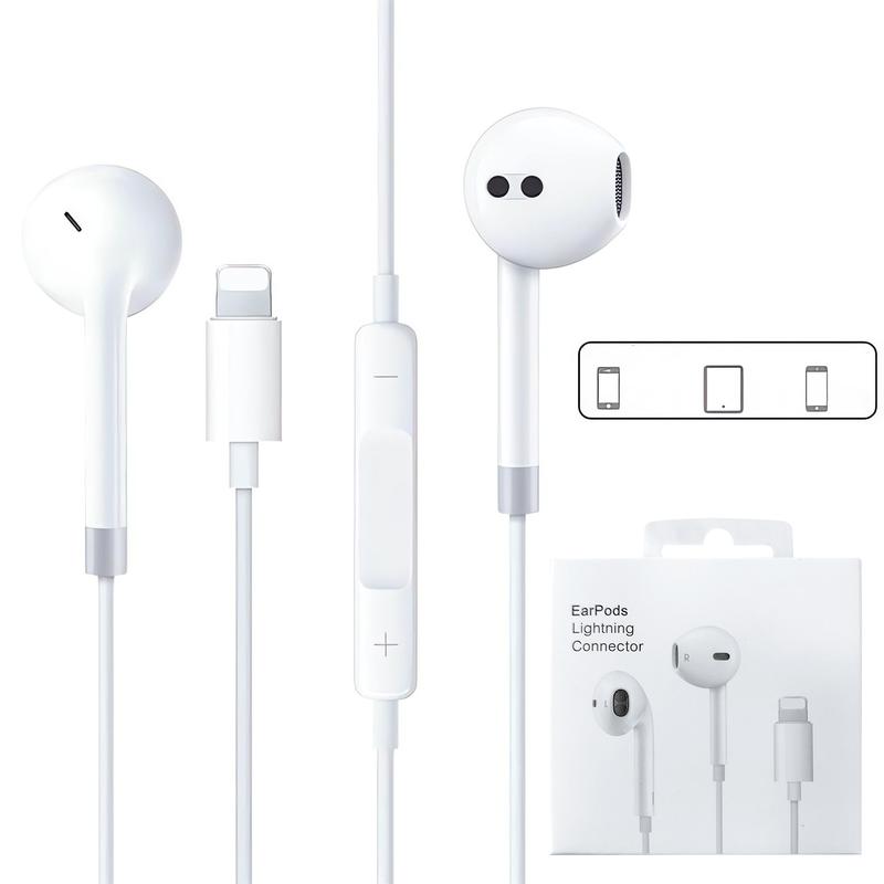 Lightning Headphones for iPhone, Wired Earbuds in-Ear Earphones Lightning Connector Compatible with iPhone 14 13 12 11 Pro Max XR 8 7