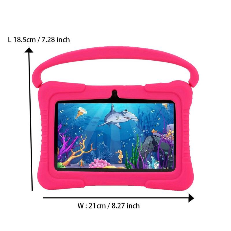 Ceciilavii 7 Inch Android Tablet, Portable Study Pad Tablet, 4G+32G Android Tablet, Eye Protect HD Screen Tablet with 2 Camera for Boys and Girls