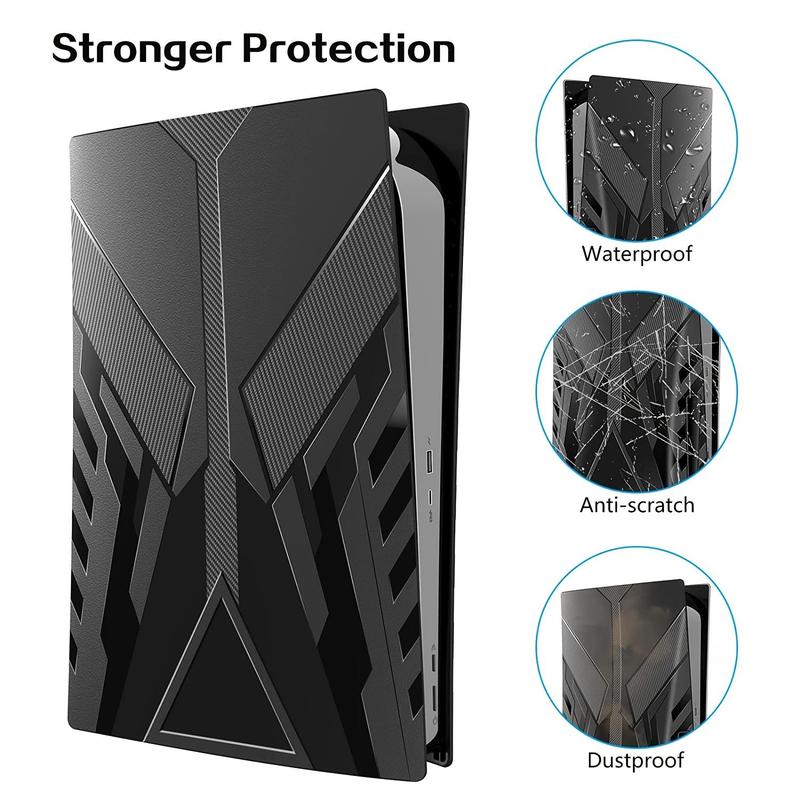 Protective Plates, 1 Count Hard Shockproof Cover for PS5 Console, Anti-scratch Dust-proof Face Plates for Playstation 5 CD-ROM Version