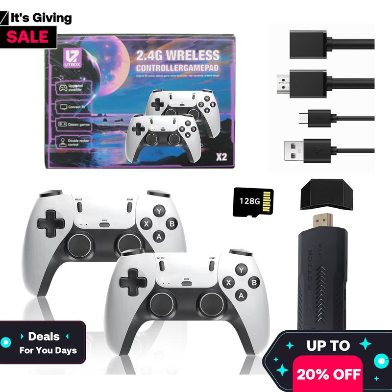 2024 Hot Sale :New Retro Gaming Console,Nostalgia Stick Game, Retro Video Game Console with Built-in 40+Emulators, 40,000+ Games, 4K HDMI Output, and 2.4GHz Wireless Controller  (128G)