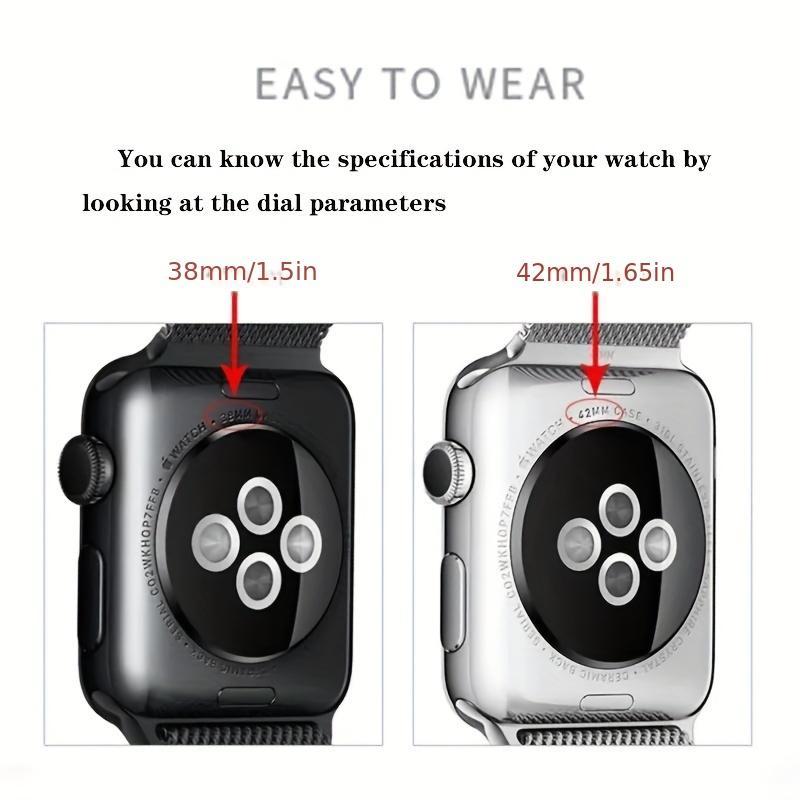 Silicone Watch Band & Glass Watch Case Kit (Band & Case Only) (1 Set), Replacement Smart Watch Band, Wearable Accessories Compatible with Apple Watch Series 1 2 3 4 5 6 SE 8