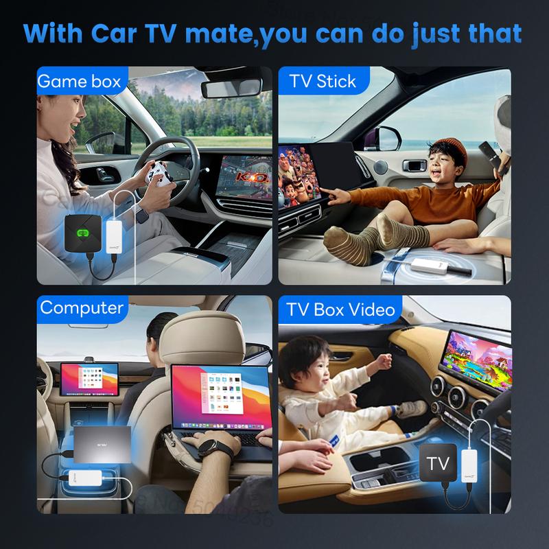 TV Game HDMI Multimedia adapter fit for wired CarPlay, making long trips more enjoyable with entertainment. Plug car Screen hdmi Stick