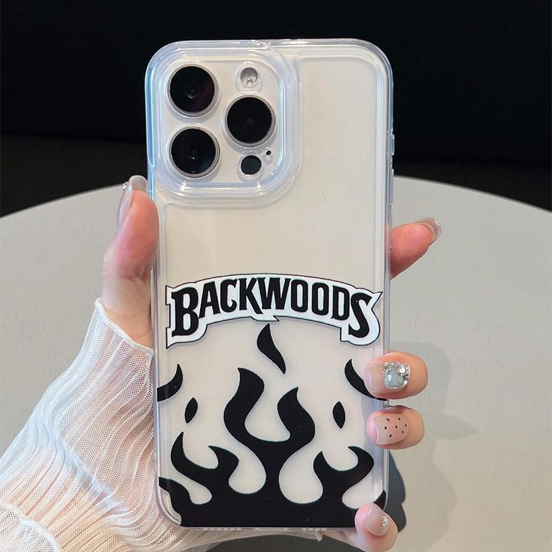 Fashion Fire Pattern Phone Case, Anti-drop Shockproof Phone Protective Cover, Phone Accessory Compatible with iPhone