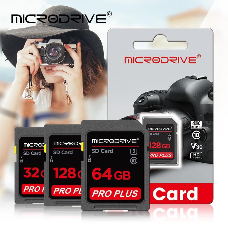 MICRODRIVE SD Card, 16GB 32GB 64GB 128GB SD Card, Camera Accessories for Camera, Smartphone, Tablet, Laptop, Computer