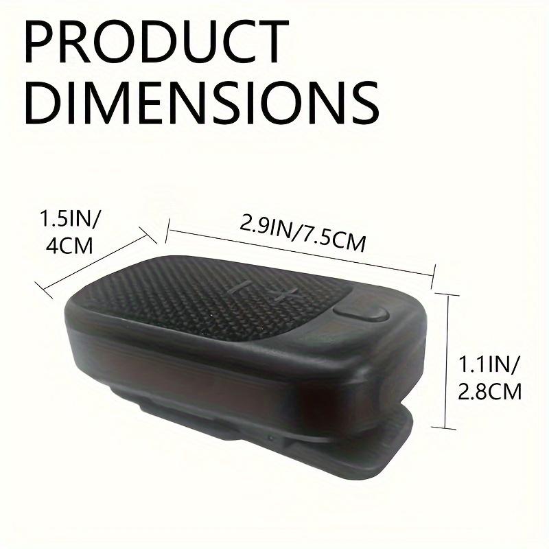 Up to 18 Hours Battery Life Magnetic Clip-On Mini Wireless Portable Speakers - Wearable Speaker with Built-in Mic for Hands-Free Music and Calls