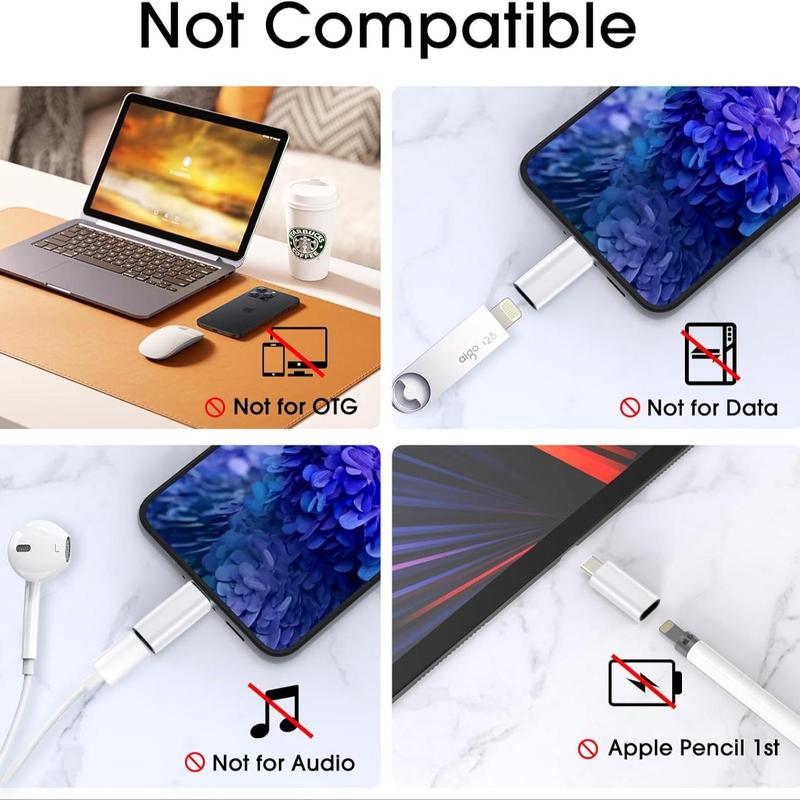 Mini USB C Conversion Adapter, Portable USB C Data Transmission Adapter for iPhone 15 Series, MacBook, Laptop, Tablet, iPad & Samsung, Tablet & Phone Accessories