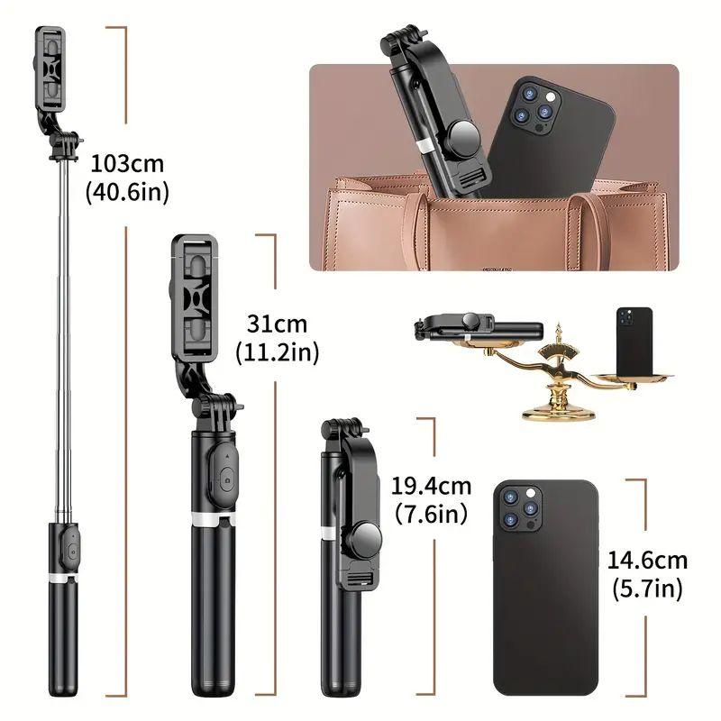 Smartphone selfie stick, selfie stick with remote self-balancing, 360 degree rotation,selfie, phone stabilizer for video recording, selfie 139 250