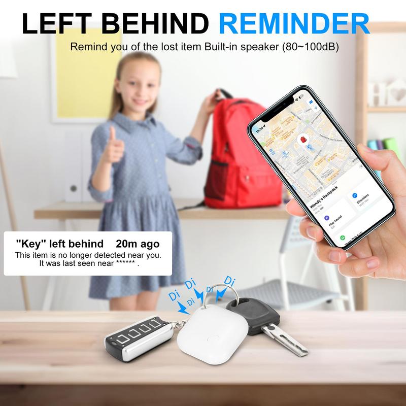 Anti-lost Tracker, Mini Portable GPS Tracker, Smart GPS Tracker, Portable Lightweight Key Finder, Item Finder, Suitable for Keys, Wallets, Luggage