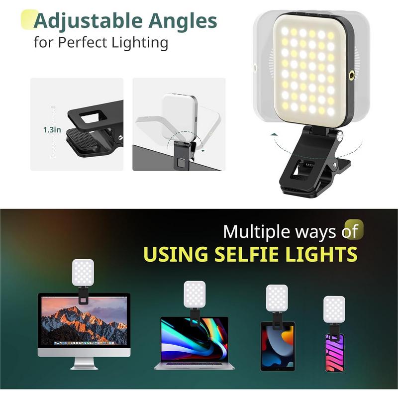 Magnetic Selfie Light, LED Fill Light Compatible with Magsafe, iPhone, Android, iPad, Laptop, Fits for Selfies Photography TikTok Zoom Calls Video Conference