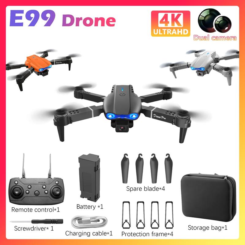 E99 drone with camera, foldable RC drone, remote-controlled drone toy beginner men's gift, affordable indoor and outdoor drone, Christmas, Halloween, Thanksgiving gift