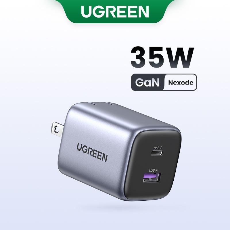 UGREEN Nexode 35W Super Fast Charger. Fits iPhone 15, 14 Pro Max, Samsung S24 Ultra & more. GaN tech. Charging wonder!--Black Friday