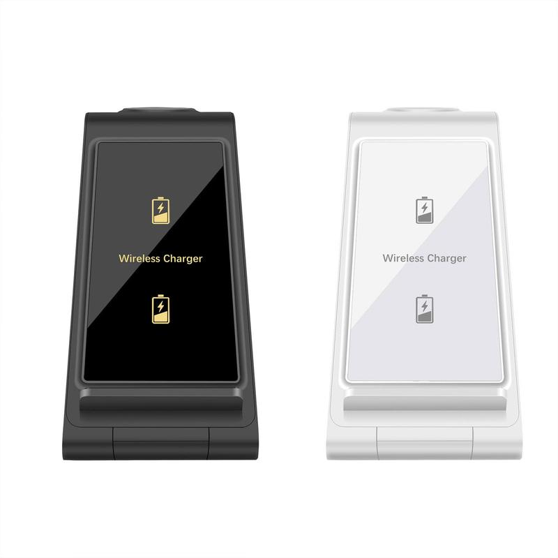 FDGAO 3 in 1 Fashionable Wireless Charger, Foldable Fast Charging Station, Multifunctional Charging Station for Samsung