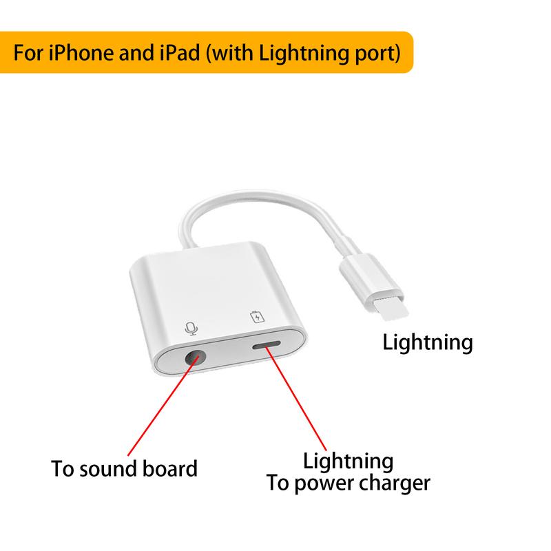 Squarock Microphone Audio Adapter, Upgraded 3.5mm Microphone Audio Jack and Charging Aux Headphone Splitter Adapter