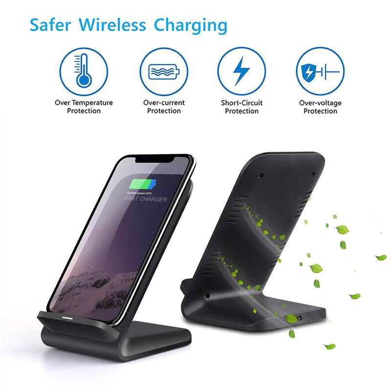 20W Wireless Charger Fast Charging Dock Charging Station for Iphone 16 15 14 13 12 11 X Xs Max Xr 8plus 8 Samsung Galaxy S24 S23 S22 21 S20 S10 S9 charging  dock