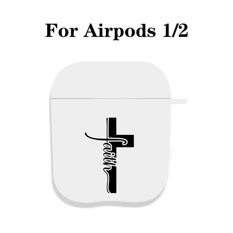 Cross Pattern Protective Case for Wireless Earphone, Decorative Earphone Protector Cover with Hiking Buckle for AirPods 1 2 3 Pro, Earphone Accessories