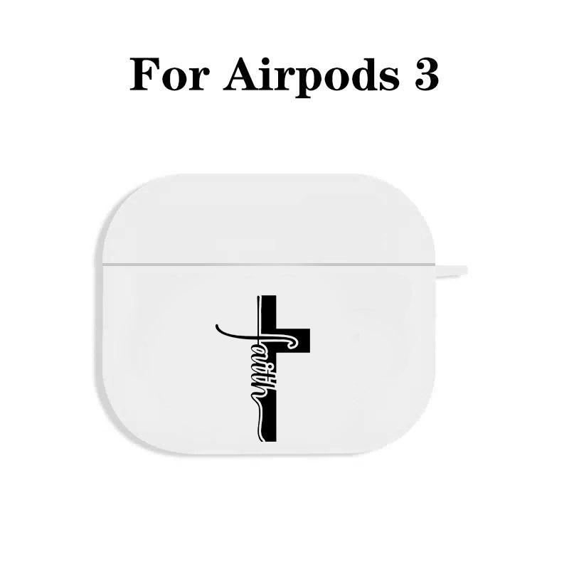 Cross Pattern Protective Case for Wireless Earphone, Decorative Earphone Protector Cover with Hiking Buckle for AirPods 1 2 3 Pro, Earphone Accessories