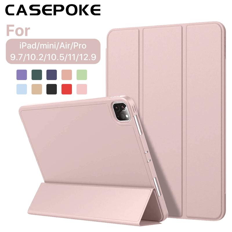 For iPad 5 6 7 8 9 10th Generation  Funda Accessories For iPad Air 1 2 3 4 5 Pro 12.9 Pro 11 Mini 6 Protective Cover Computer Tablet ipad series