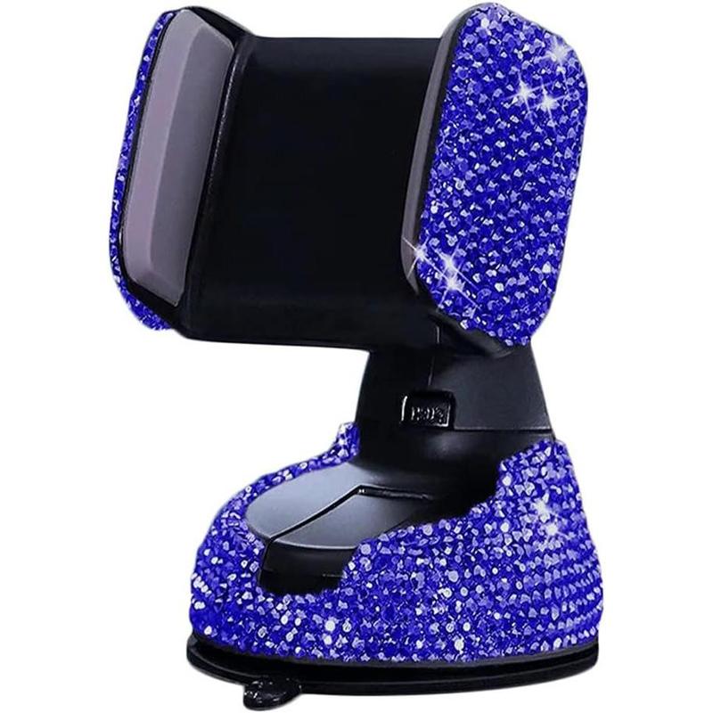 Glitter Rhinestone Decorative Car Phone Holder, 360 Degree Free Rotatable Car Phone Rack, Car Air Outlet Phone Stand