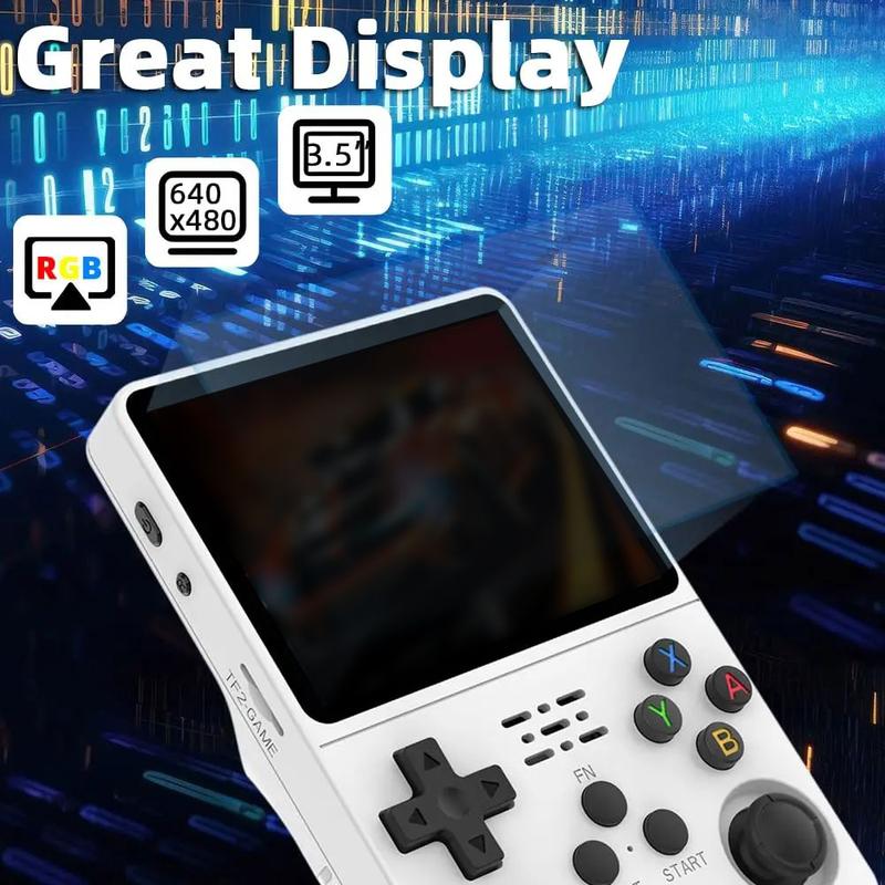 R36S Handheld Game Console, R36S Retro Handheld Game Console, 3.5-inch Retro Handheld, with 32G+64G Built-in 15000+ Classic Games, Game Consoles