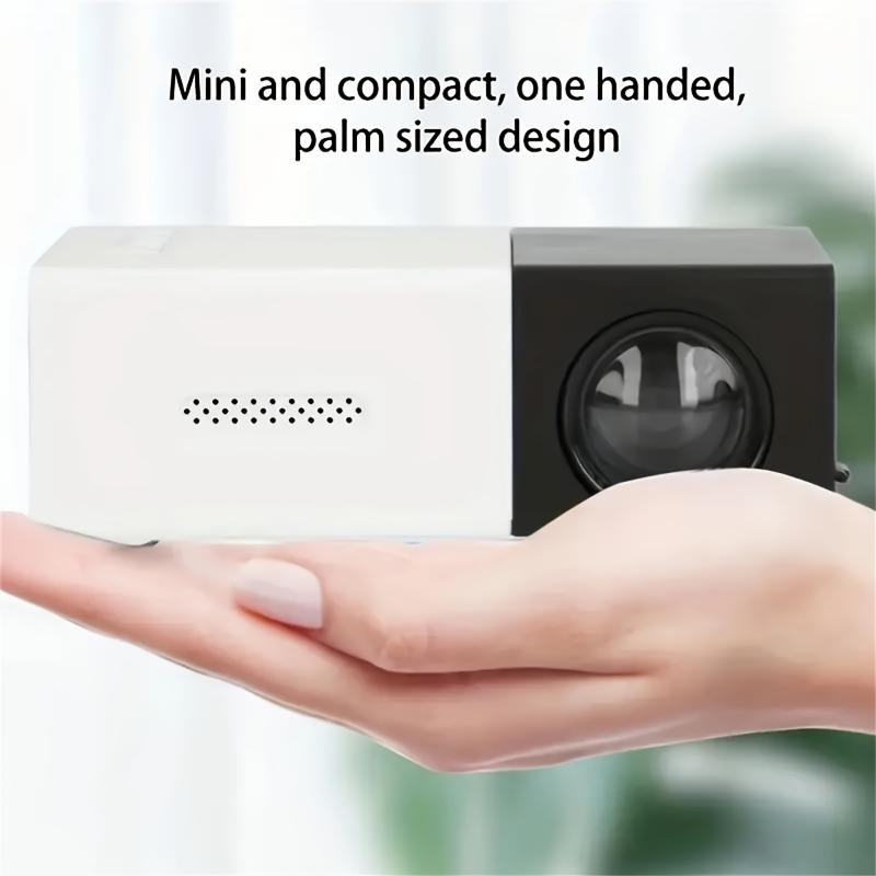 3000+ Lumens Stunning Mini Projector with 3D Visuals, Broad Compatibility, Handy Remote Control for Immersive Home Cinema Experience, Compact Design, US Plug