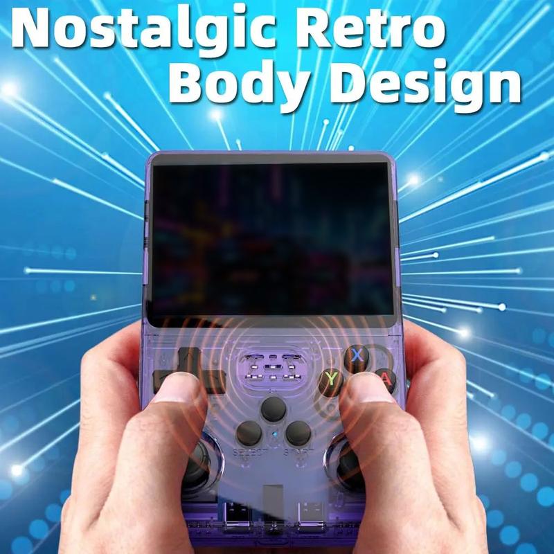 R36S Handheld Game Console, R36S Retro Handheld Game Console, 3.5-inch Retro Handheld, with 32G+64G Built-in 15000+ Classic Games, Game Consoles