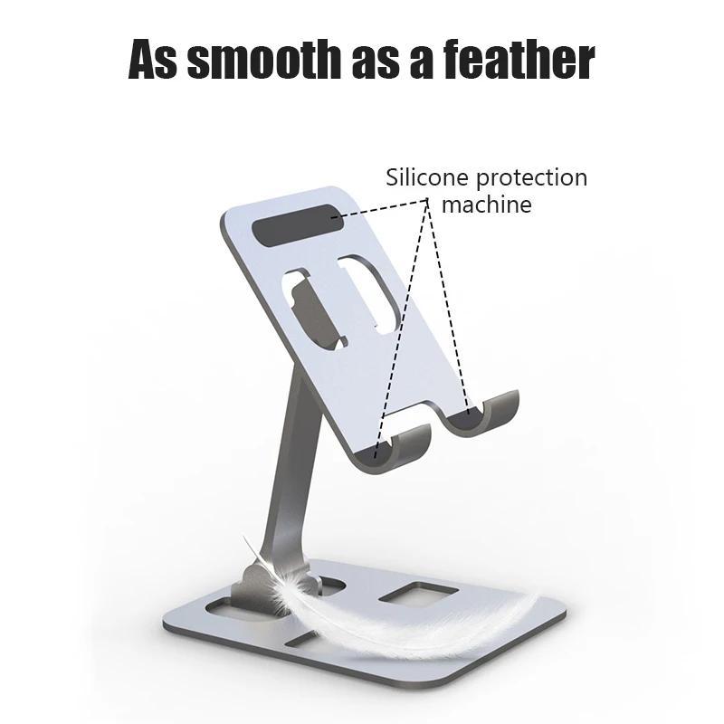 Foldable Desktop Phone Holder, Portable Adjustable Phone Stand, Multifunctional Phone Holder for Home Office, Universal Phone Accessories