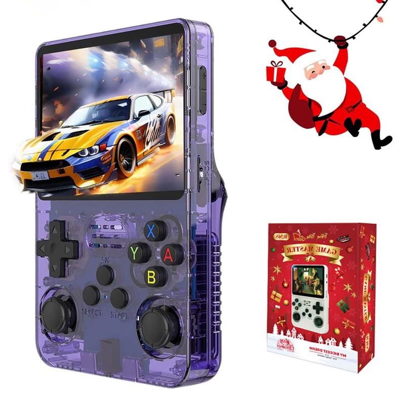 R36S Handheld Game Console, R36S Retro Handheld Game Console, 3.5-inch Retro Handheld, with 32G+64G Built-in 15000+ Classic Games, Game Consoles