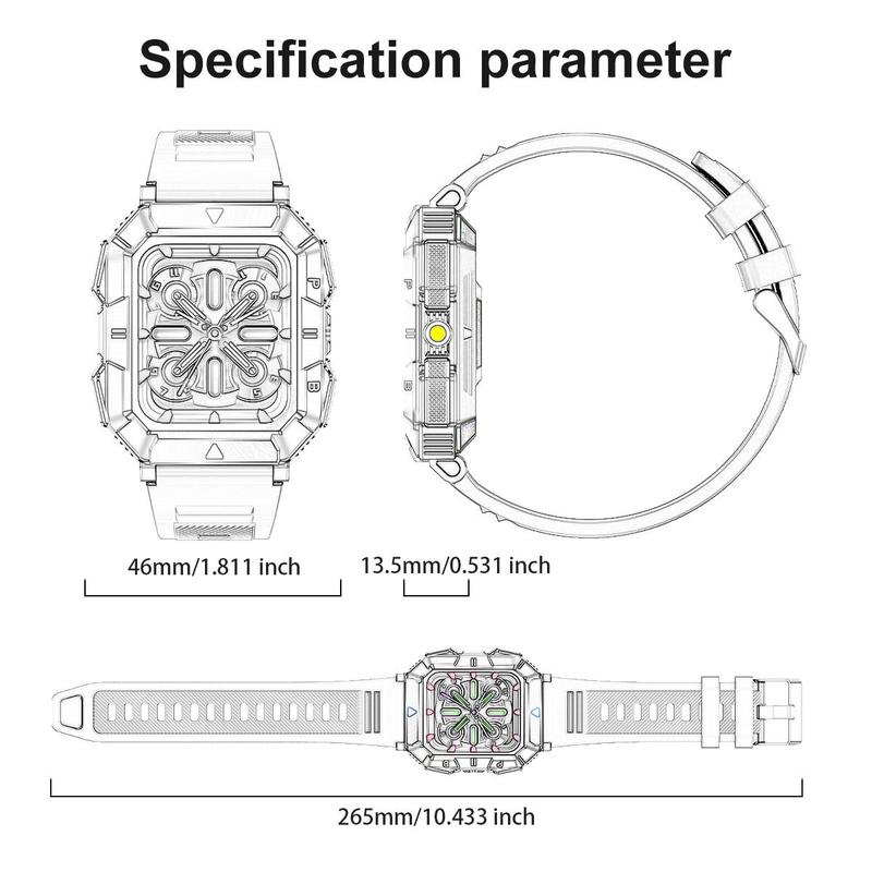 Multifunctional Smart Watch, Fashion Digital Watch with LED Flashlight, Sports Fitness Tracker Watch for iPhone Android Phones, Android Watch