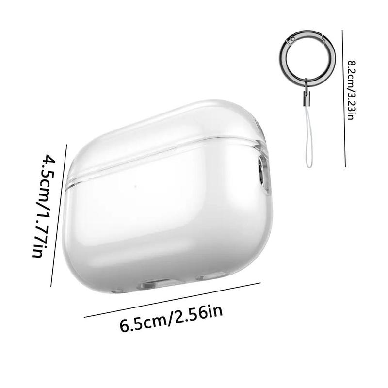 Clear Earphone Case with Lanyard, Anti-fall TPU Soft Earphone Case, Earphone Protector Cover for Airpods Pro2