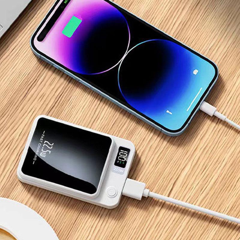 10000 mAh Uitra-Thin Mini Wireless Magnetic Power Bank- FastCharging Charger- Portable Smartphone Mobile Power- Multi-color Available