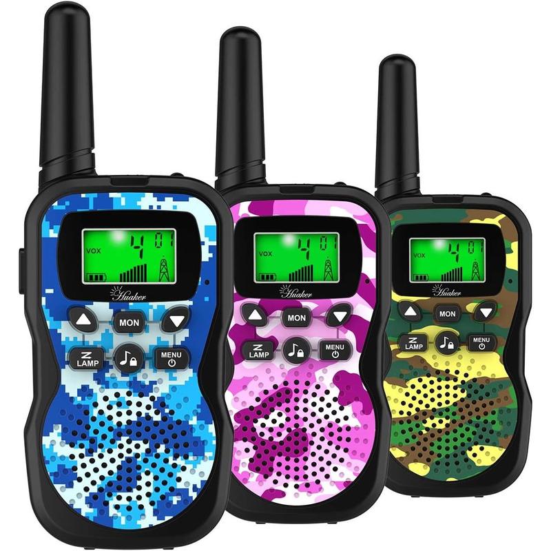 Walkie Talkies,3 Pack 22 Channels 2 Way Radio Toy with Flashlight and LCD Screen,3 Miles Range Walkie Talkies for  Outside Adventures, Camping, Hiking