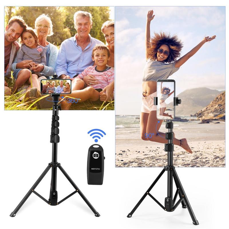 136CM Bracket Photography Adjustable Photo Studio Stand Portable Mount Aluminum Tripod Brackets Cellphone Holder Selfie Smartphone